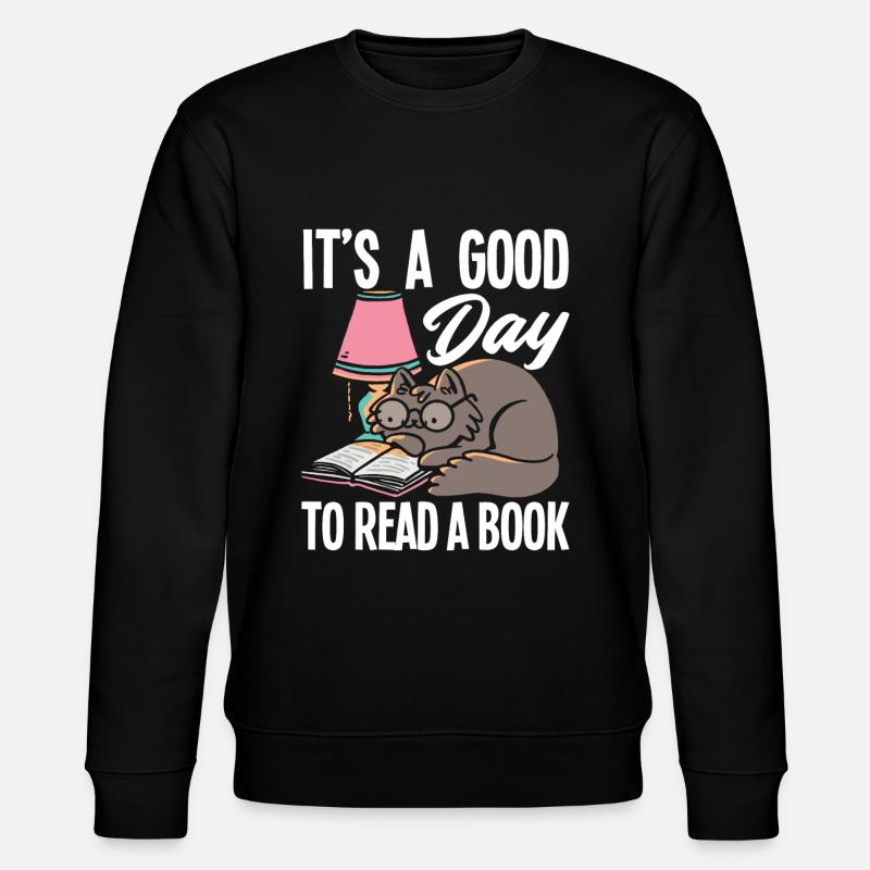 Book Books Bookworm - Stanley/Stella CHANGER Unisex Organic Sweatshirt - black