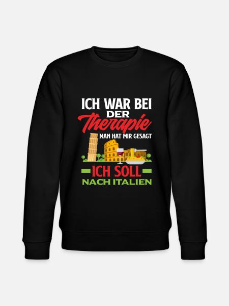 Italien Urlaub Italia Italiener - Stanley/Stella Unisex Bio-Sweatshirt CHANGER  - Schwarz