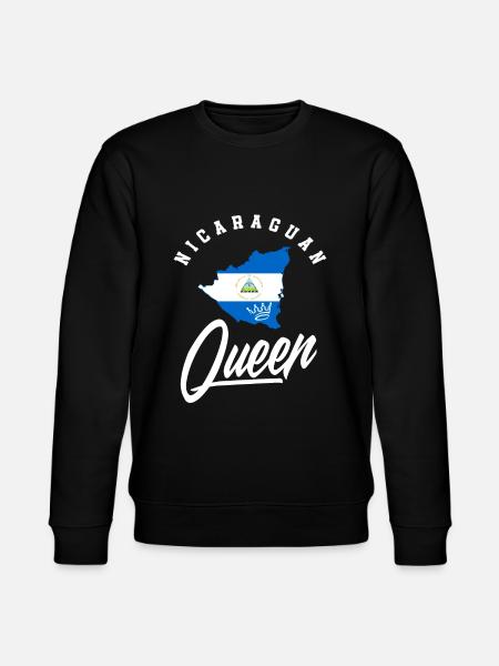 Nicaraguan Queen Nicaragua - Stanley/Stella CHANGER Unisex Organic Sweatshirt - black