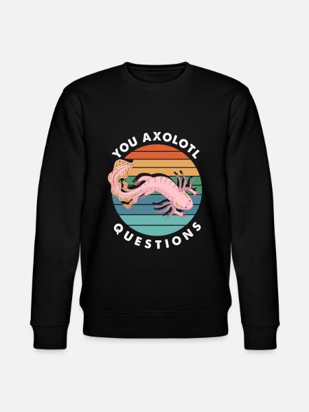 Axolotl Questions - Stanley/Stella CHANGER Unisex Organic Sweatshirt - black