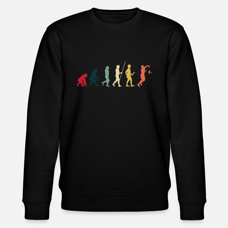 Badminton Evolution - Stanley/Stella Unisex Bio-Sweatshirt CHANGER  - Schwarz