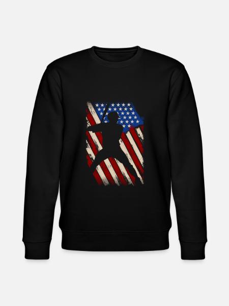 Baseball USA - Stanley/Stella Unisex Bio-Sweatshirt CHANGER  - Schwarz
