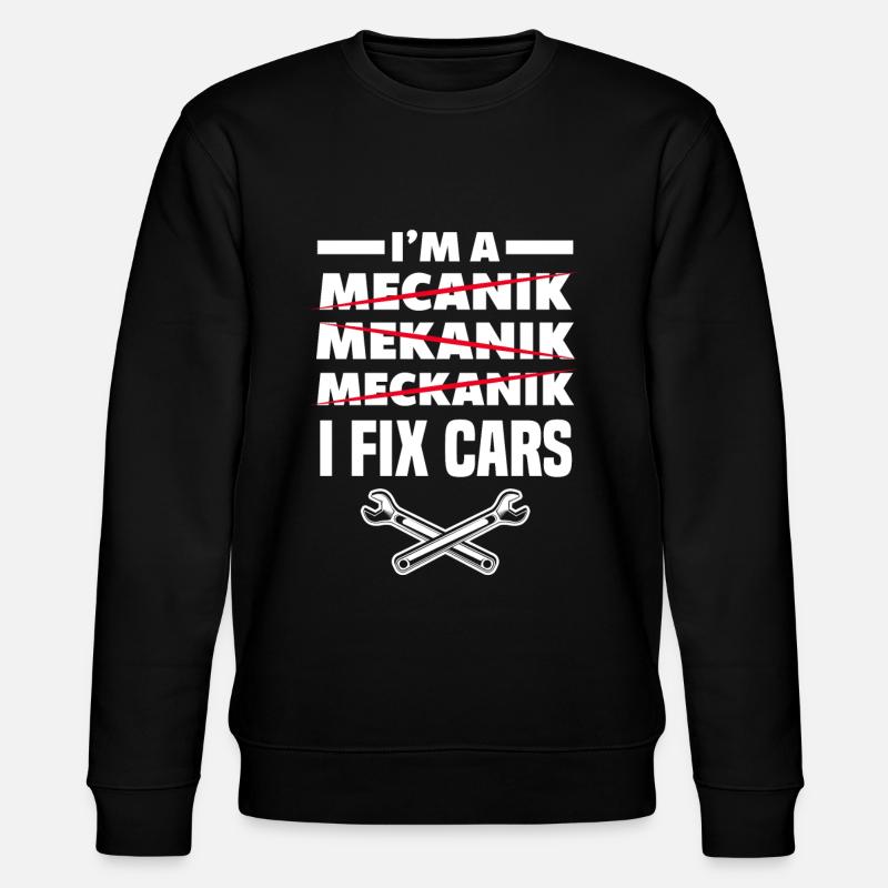 Dicton mécanicien automobile - Sweat bio CHANGER Stanley/Stella Unisexe - noir