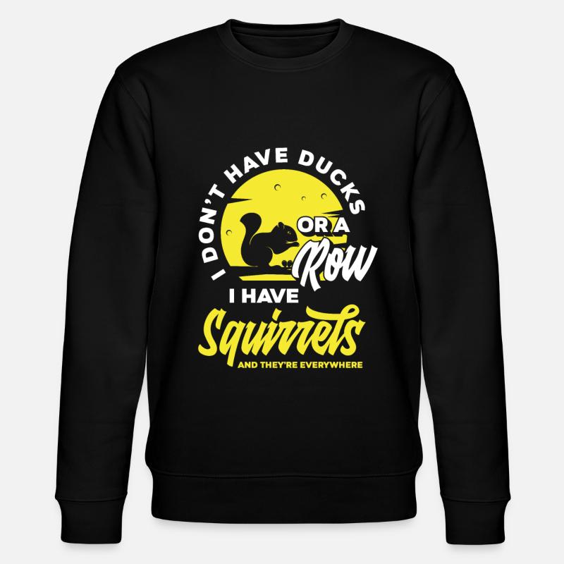 Eichhörnchen - Stanley/Stella Unisex Bio-Sweatshirt CHANGER  - Schwarz