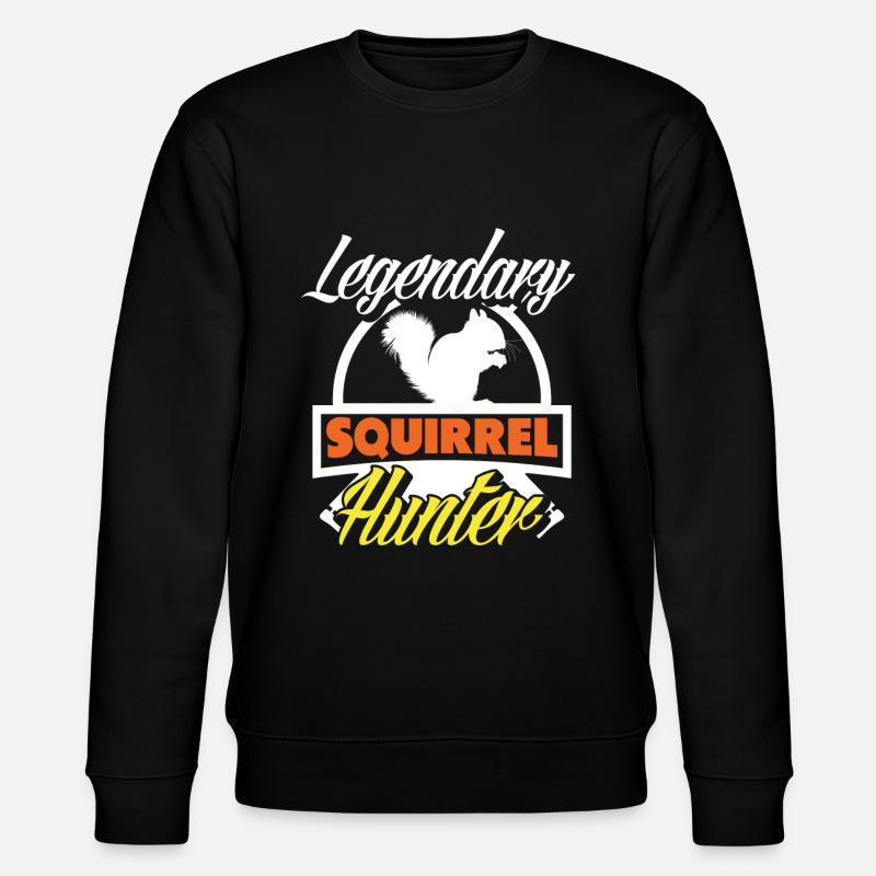 Eichhörnchen Jäger - Stanley/Stella Unisex Bio-Sweatshirt CHANGER - Schwarz