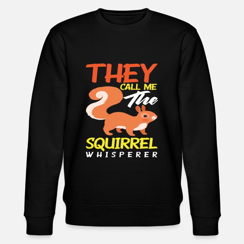 Squirrel Whisperer - Stanley/Stella CHANGER Unisex Organic Sweatshirt - black