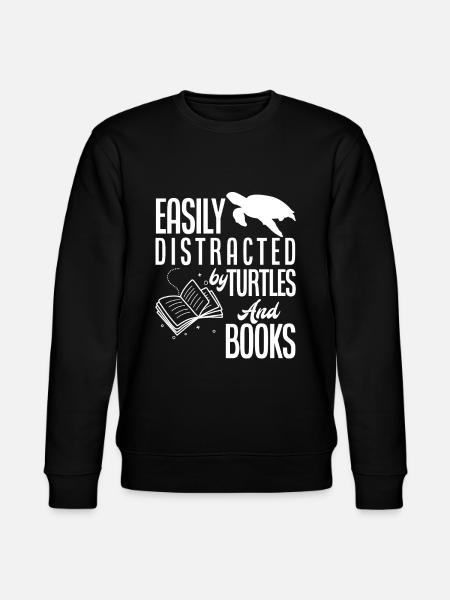 Turtles Books Turtle - Stanley/Stella CHANGER Unisex Organic Sweatshirt - black