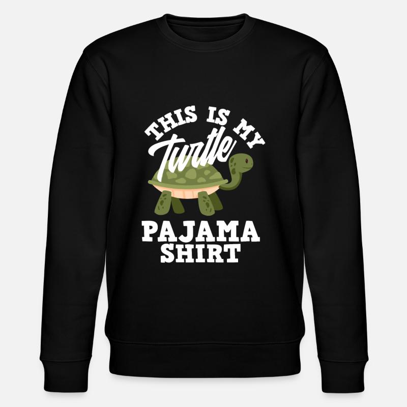 Chemise pyjama tortue - Sweat bio CHANGER Stanley/Stella Unisexe - noir