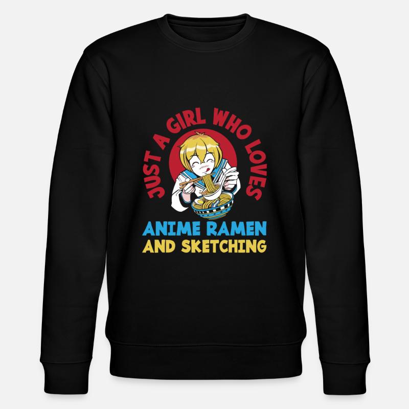 Fille Anime Ramen Dessin Cadeau - Sweat bio CHANGER Stanley/Stella Unisexe - noir