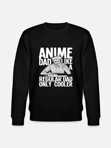 Anime Papa Father Gift - Stanley/Stella CHANGER Unisex Organic Sweatshirt - black