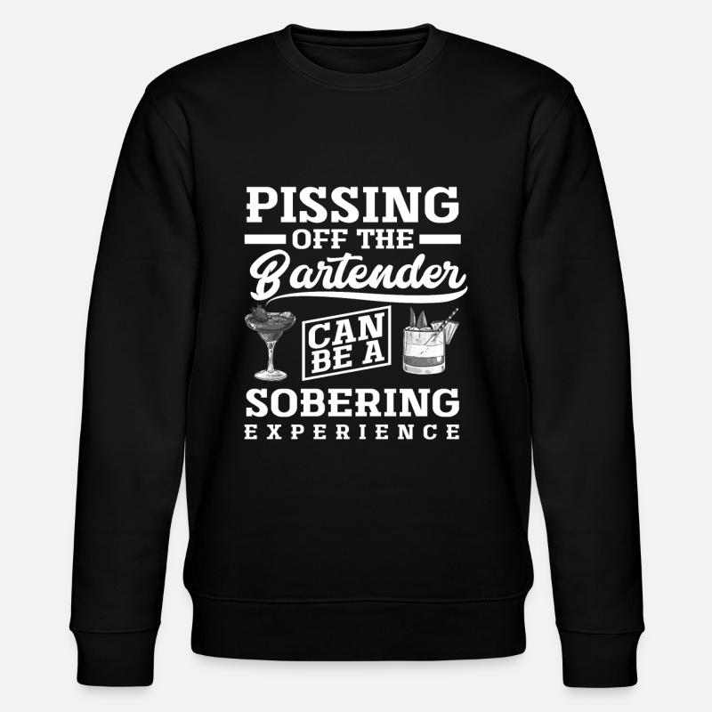 Lustiges Barkeeper - Stanley/Stella Unisex Bio-Sweatshirt CHANGER  - Schwarz
