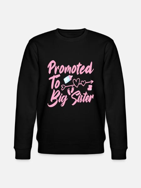 Sister Pregnancy Birth Gift - Stanley/Stella CHANGER Unisex Organic Sweatshirt - black