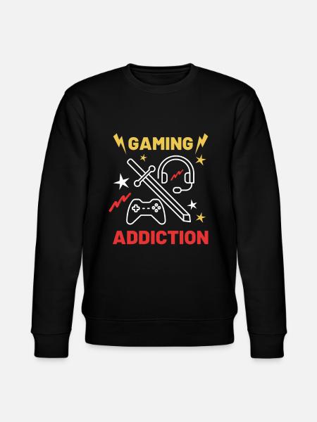 Gaming addiction - Stanley/Stella CHANGER Unisex Organic Sweatshirt - black
