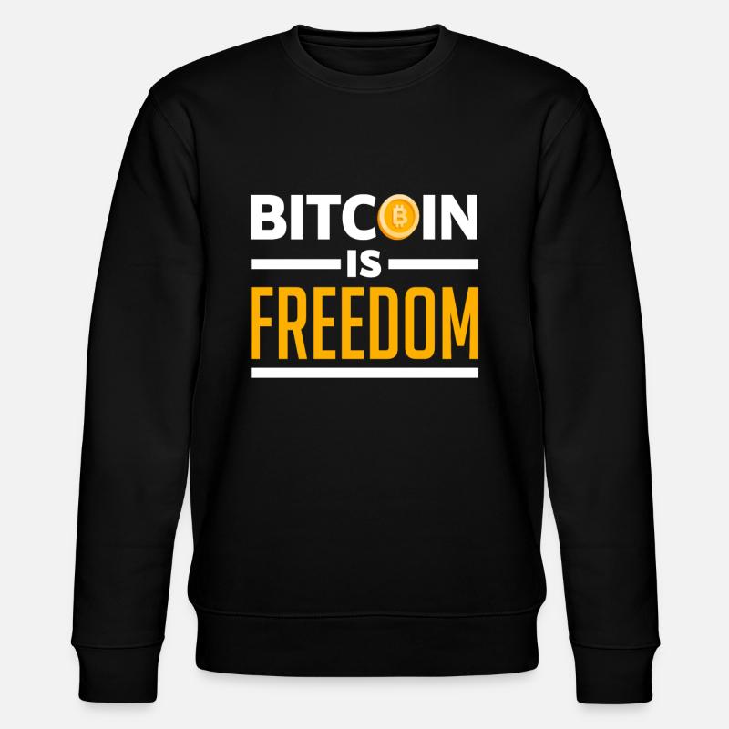 Bitcoin Liberté Crypto - Sweat bio CHANGER Stanley/Stella Unisexe - noir