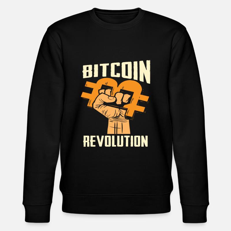 Bitcoin Revolution - Stanley/Stella Unisex Bio-Sweatshirt CHANGER  - Schwarz