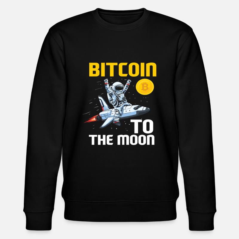 Bitcoin vers la Lune - Sweat bio CHANGER Stanley/Stella Unisexe - noir