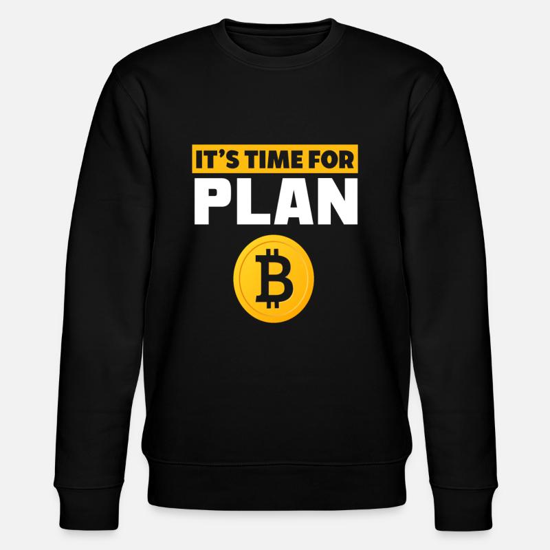Bitcoin - Stanley/Stella Unisex Bio-Sweatshirt CHANGER  - Schwarz