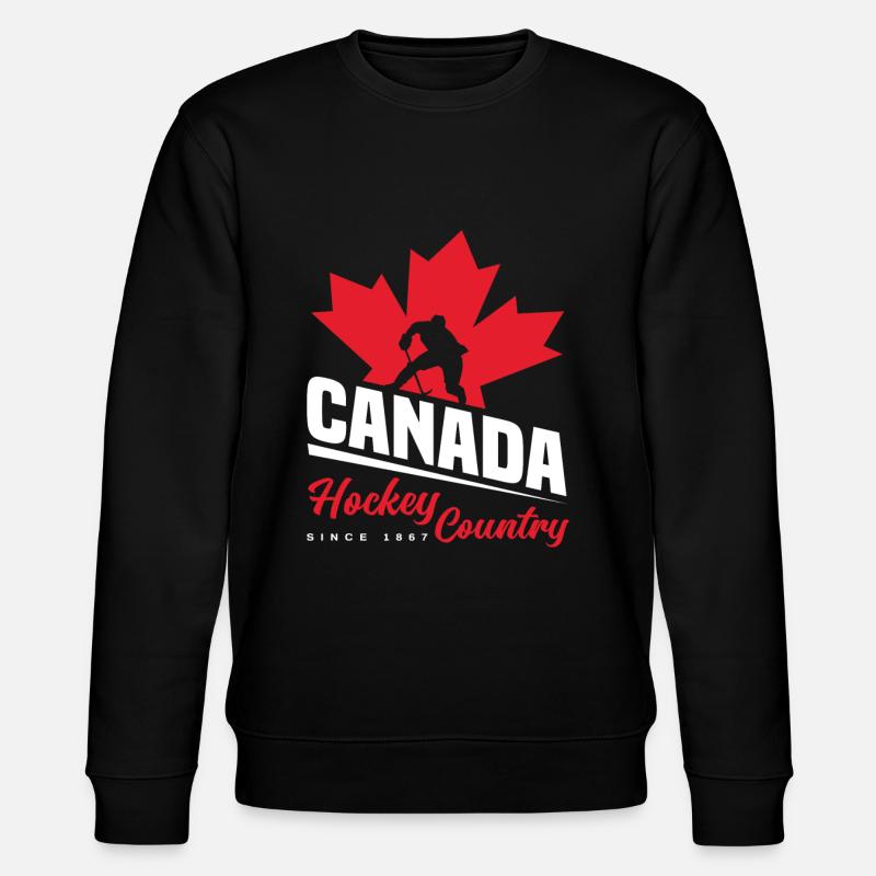 Hockey sur glace au Canada - Sweat bio CHANGER Stanley/Stella Unisexe - noir