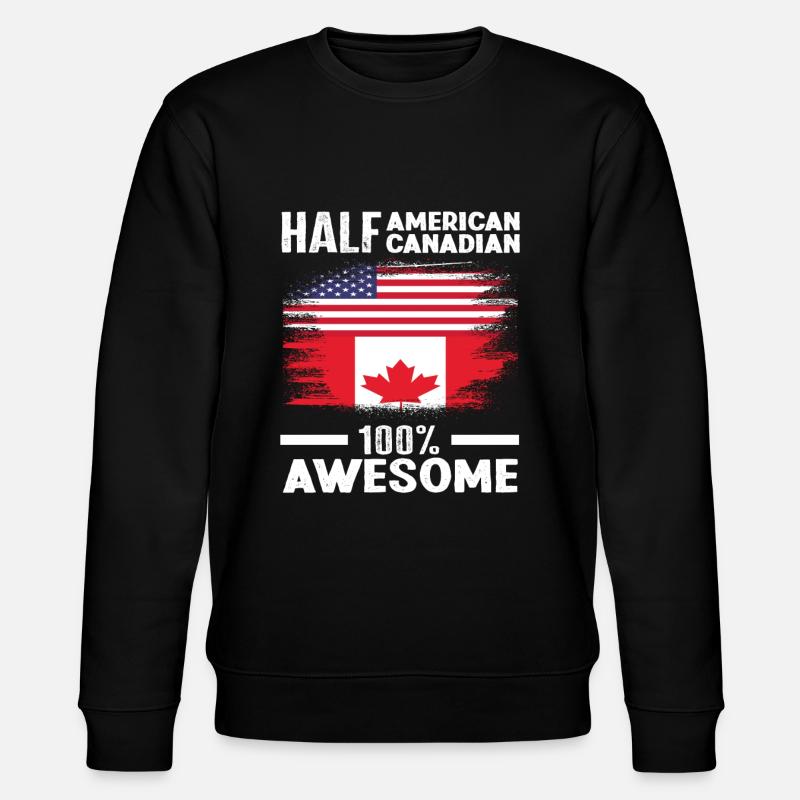 Canada Racines canado-américaines - Sweat bio CHANGER Stanley/Stella Unisexe - noir