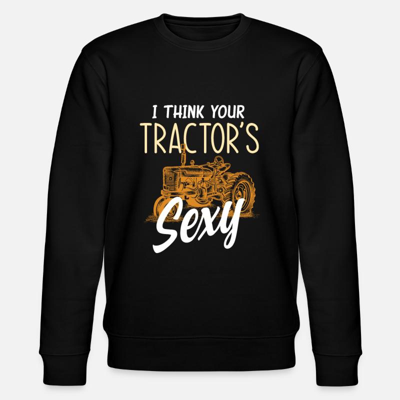 Bauer Traktor Liebhaber - Stanley/Stella Unisex Bio-Sweatshirt CHANGER  - Schwarz