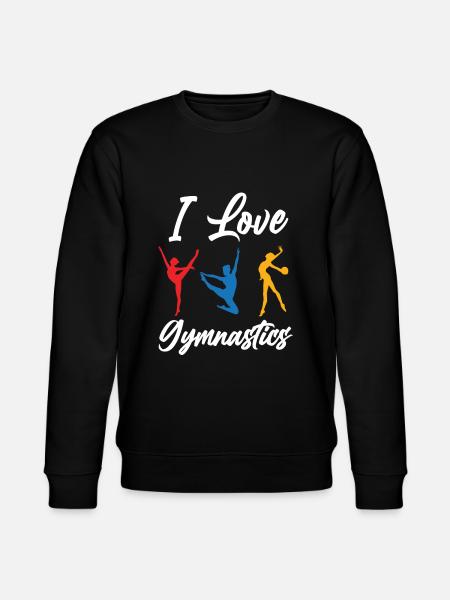 Ich Liebe Turnen - Stanley/Stella Unisex Bio-Sweatshirt CHANGER  - Schwarz