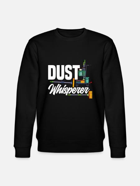 School Janitor Dust Whisperer - Stanley/Stella CHANGER Unisex Organic Sweatshirt - black