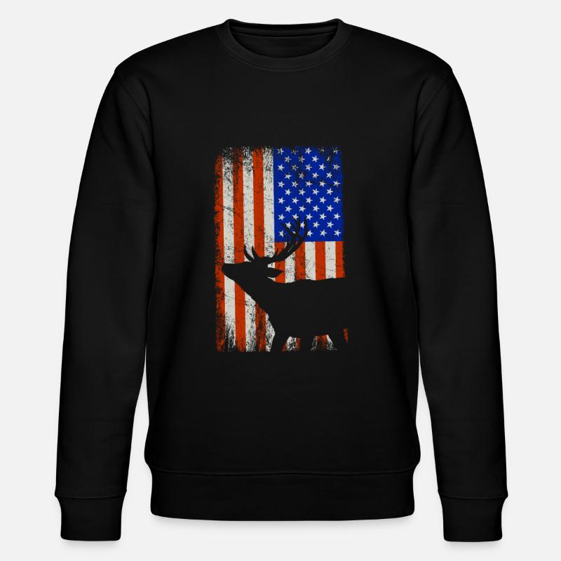 Drapeau américain Patriot - Sweat bio CHANGER Stanley/Stella Unisexe - noir