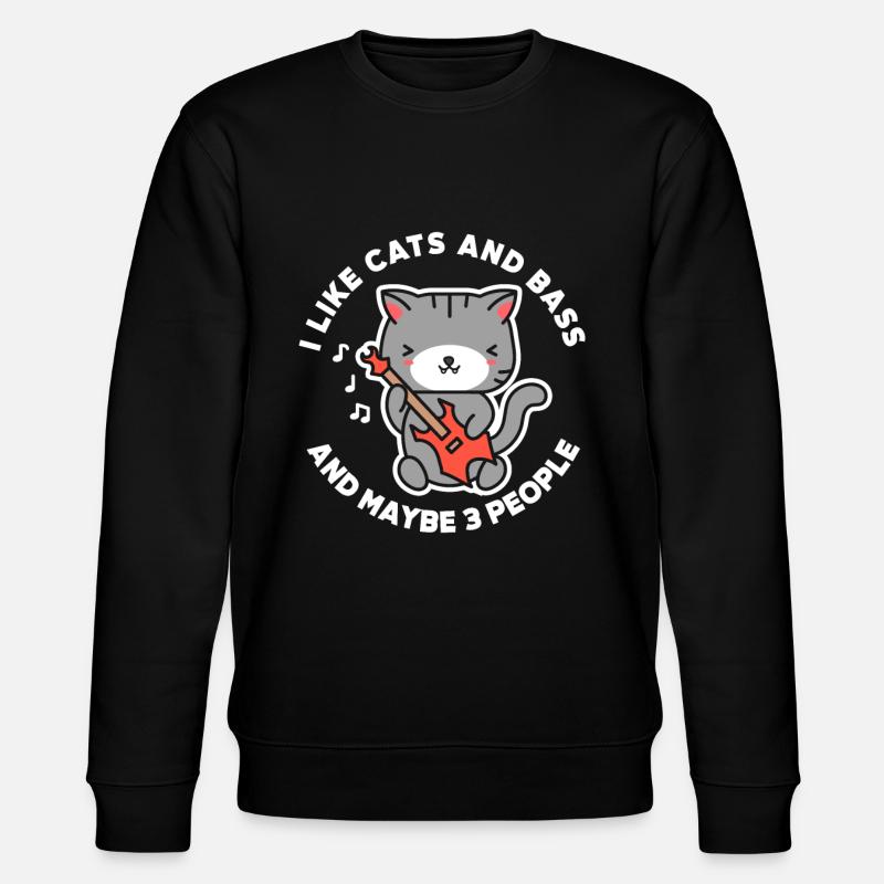Guitare Cat Guitare Basse - Sweat bio CHANGER Stanley/Stella Unisexe - noir