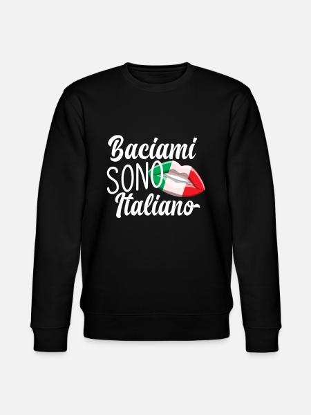 Kiss Me I Am Italian - Stanley/Stella CHANGER Unisex Organic Sweatshirt - black