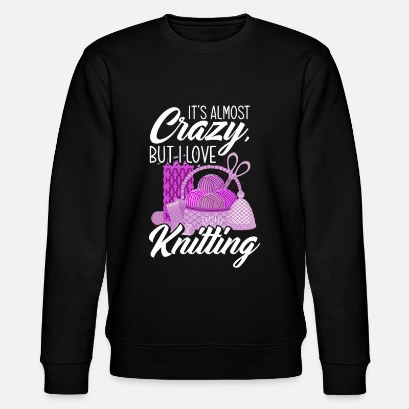 Passe-temps de tricot - Sweat bio CHANGER Stanley/Stella Unisexe - noir