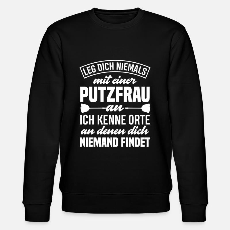 Putzfrau - Stanley/Stella Unisex Bio-Sweatshirt CHANGER  - Schwarz