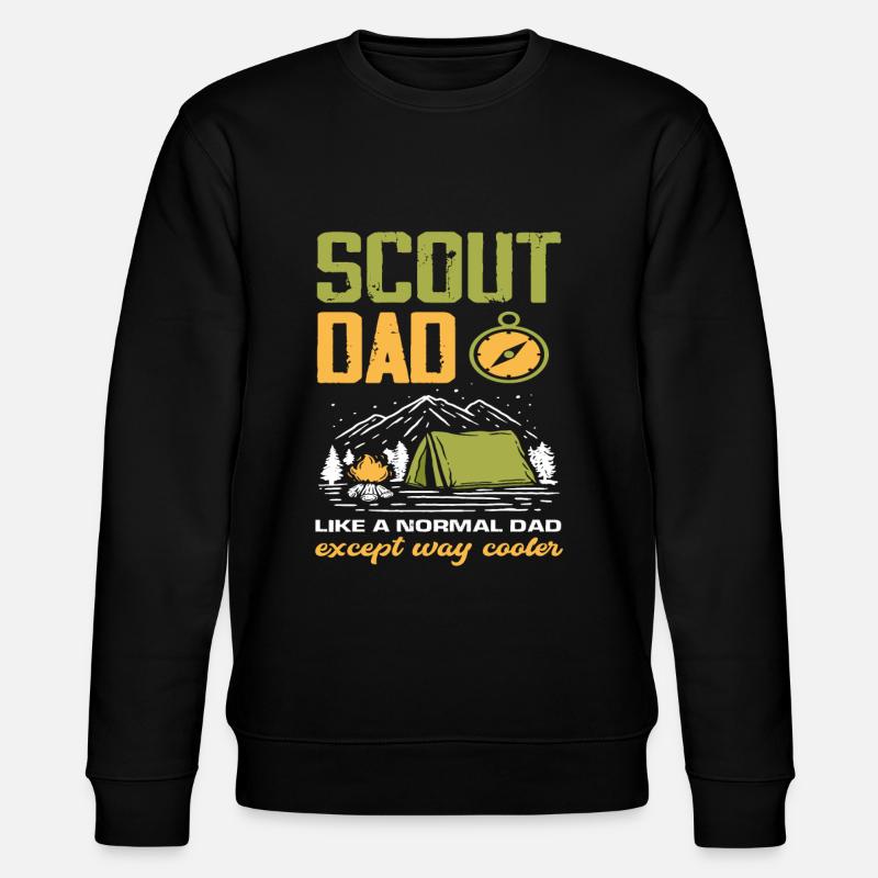 Pfadfinder Papa - Stanley/Stella Unisex Bio-Sweatshirt CHANGER  - Schwarz