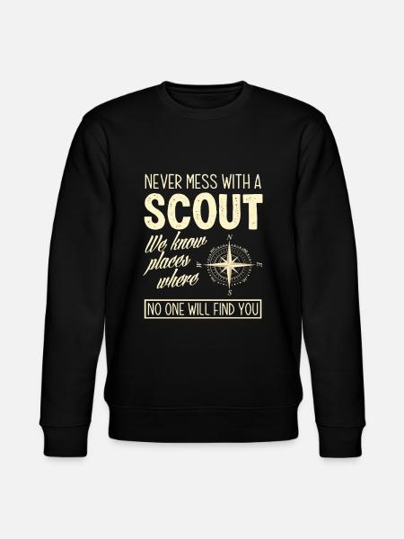 Scouts We know places - Stanley/Stella CHANGER Unisex Organic Sweatshirt - black