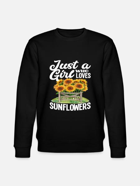 Sonnenblume Mädchen Liebe - Stanley/Stella Unisex Bio-Sweatshirt CHANGER - Schwarz