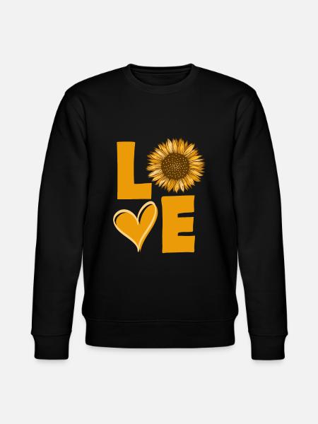 Sonnenblume Liebe - Stanley/Stella Unisex Bio-Sweatshirt CHANGER - Schwarz