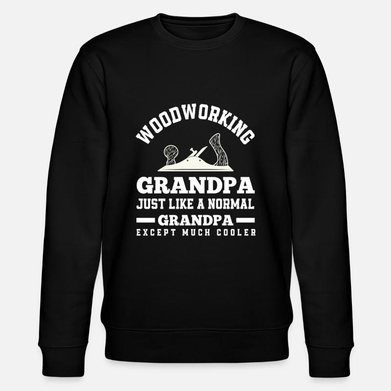 Holzarbeiter Opa - Stanley/Stella Unisex Bio-Sweatshirt CHANGER  - Schwarz