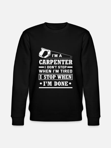 Proud carpenter work profession - Stanley/Stella CHANGER Unisex Organic Sweatshirt - black