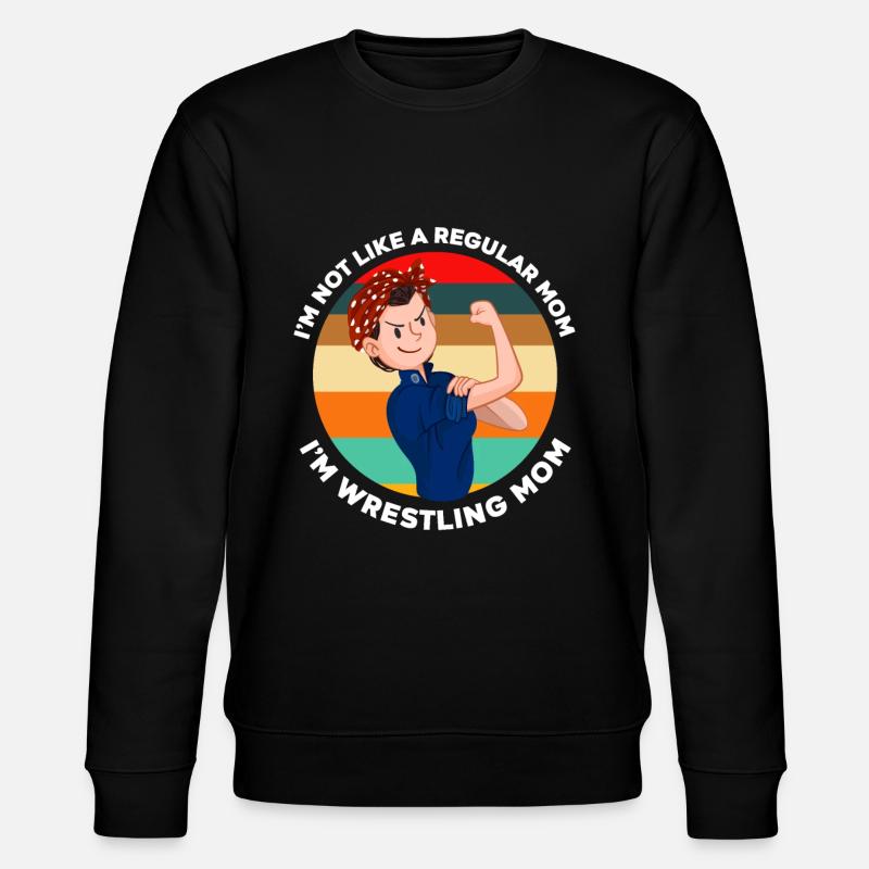 Wrestling Mama - Stanley/Stella Unisex Bio-Sweatshirt CHANGER  - Schwarz