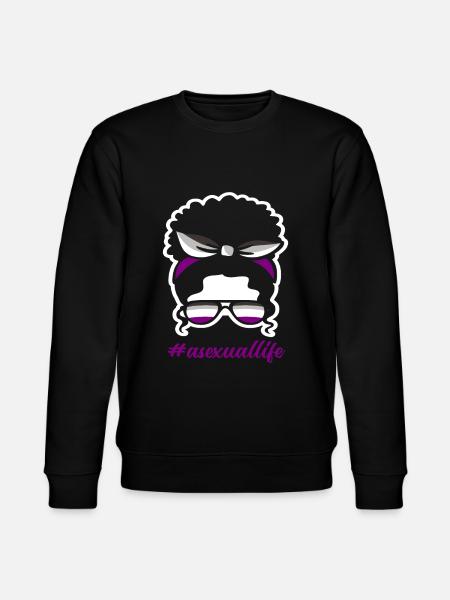 Asexuell Frau Frauen Geschenk - Stanley/Stella Unisex Bio-Sweatshirt CHANGER  - Schwarz