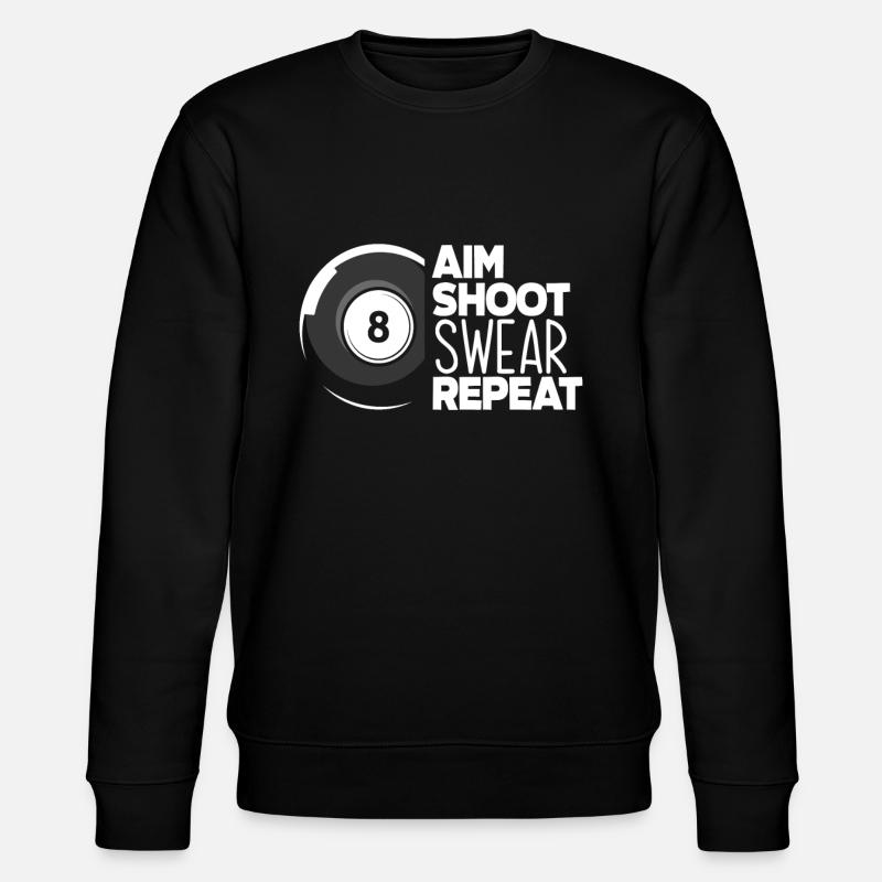 Billiard Cursing Spell - Stanley/Stella CHANGER Unisex Organic Sweatshirt - black