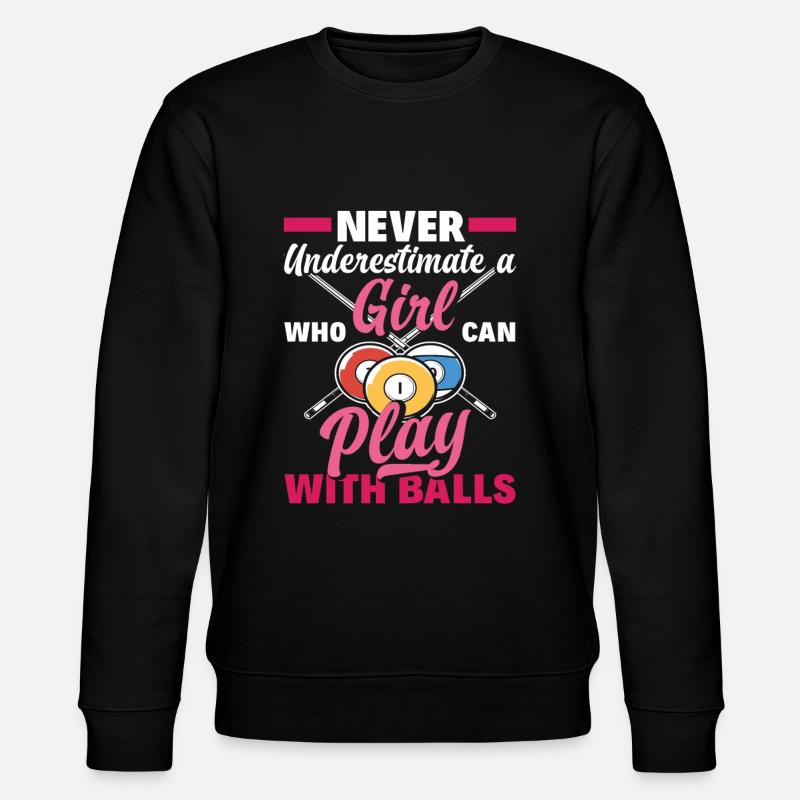 Billard Mädchen Frauen - Stanley/Stella Unisex Bio-Sweatshirt CHANGER  - Schwarz