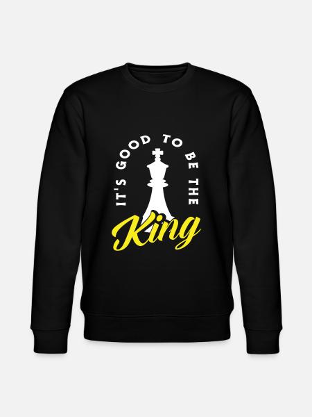 Chess King Chess piece - Stanley/Stella CHANGER Unisex Organic Sweatshirt - black