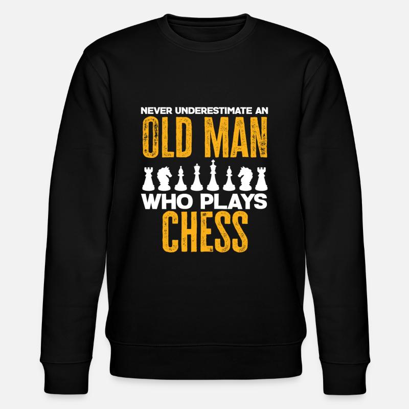 Échecs Old Man Grandpa - Sweat bio CHANGER Stanley/Stella Unisexe - noir