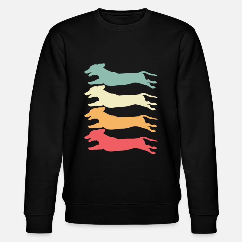Retro Dackel - Stanley/Stella Unisex Bio-Sweatshirt CHANGER - Schwarz