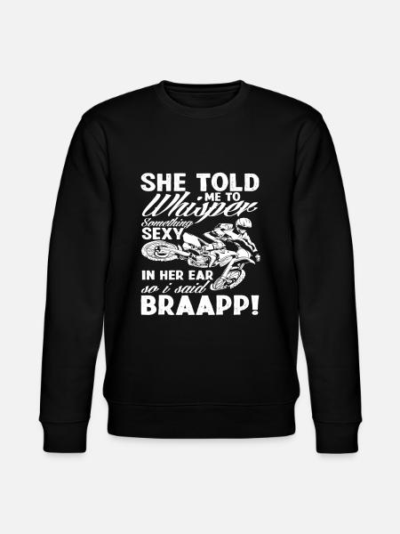 Fun Motocross Gift - Stanley/Stella CHANGER Unisex Organic Sweatshirt - black