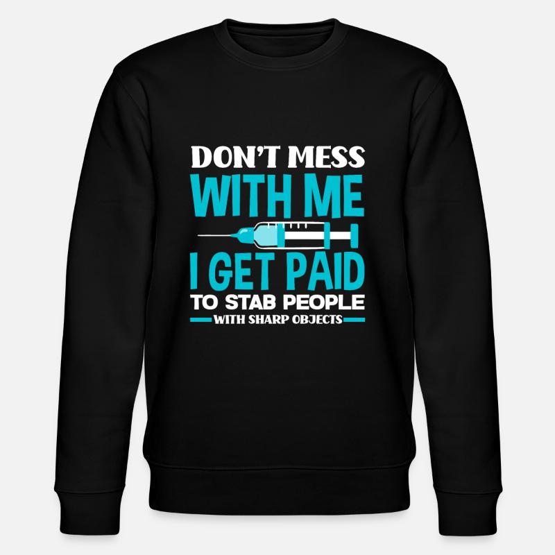 Force de perforation - Sweat bio CHANGER Stanley/Stella Unisexe - noir