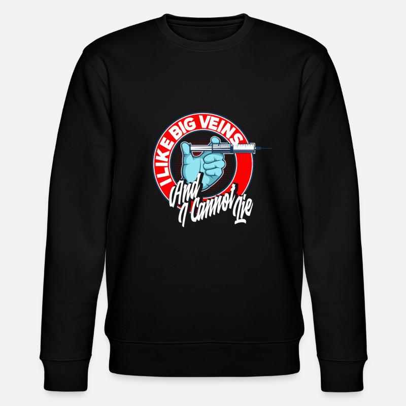 Puncture force - Stanley/Stella CHANGER Unisex Organic Sweatshirt - black