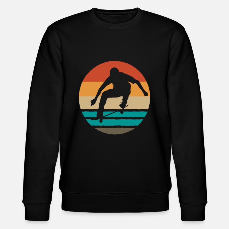 Skateboard Skateboard Skateboard - Stanley/Stella Unisex Bio-Sweatshirt CHANGER  - Schwarz