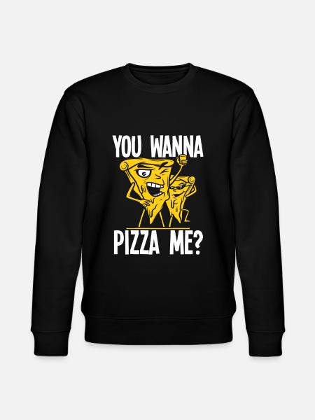 Funny Pizza Pizzas Gift - Stanley/Stella CHANGER Unisex Organic Sweatshirt - black