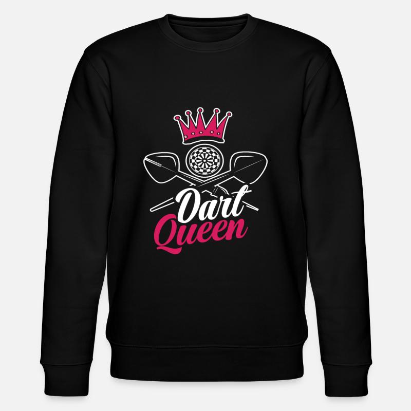 Dart Queen - Stanley/Stella CHANGER Unisex Organic Sweatshirt - black